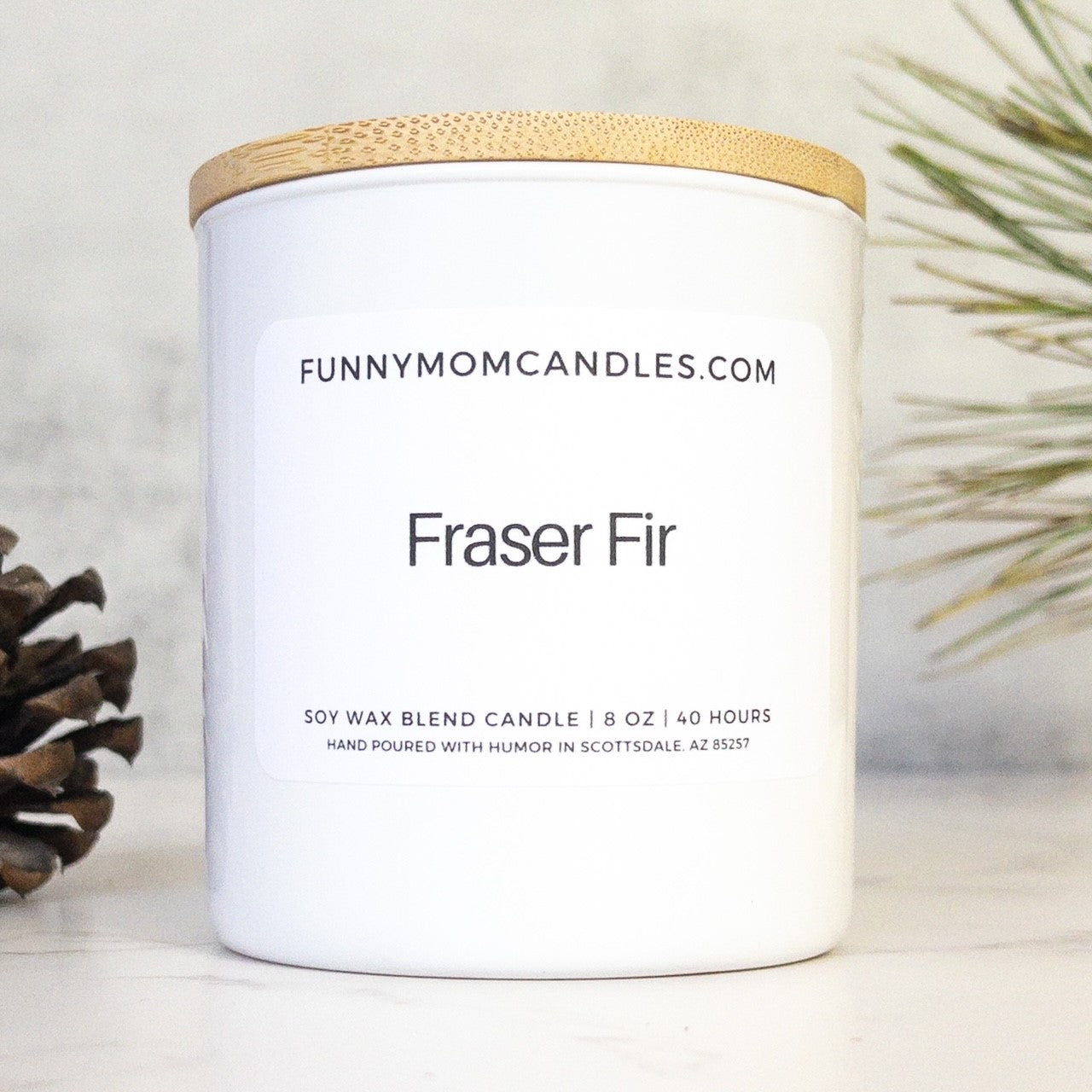 Fraser Fir - White Jar