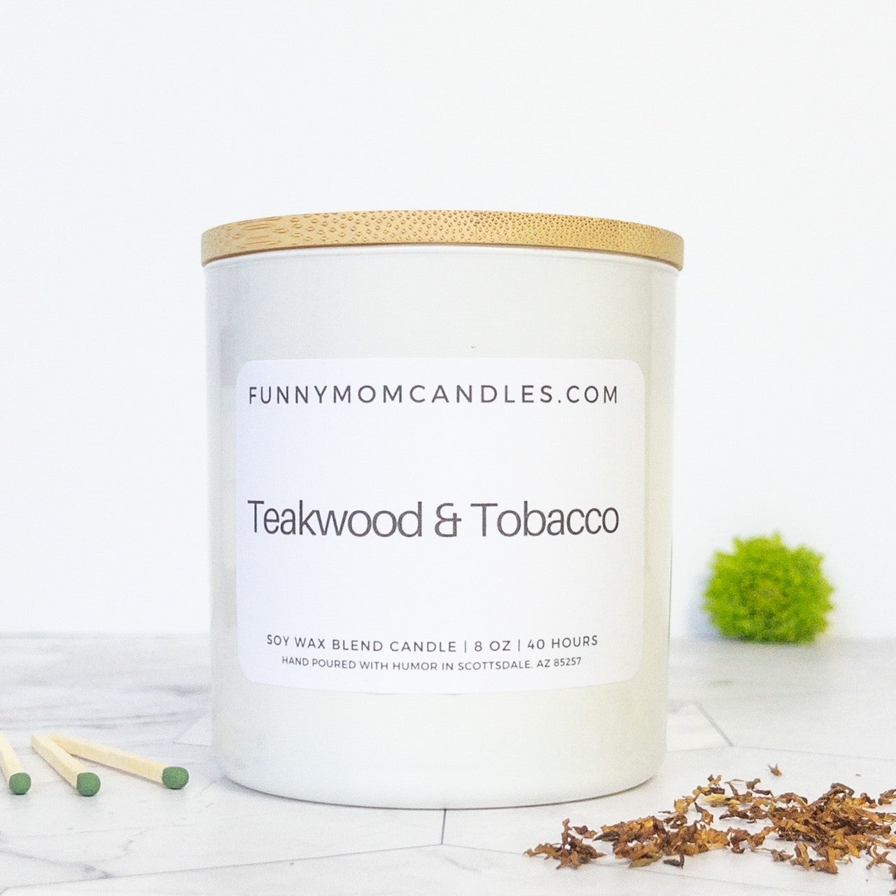 Teakwood & Tobacco - White Jar