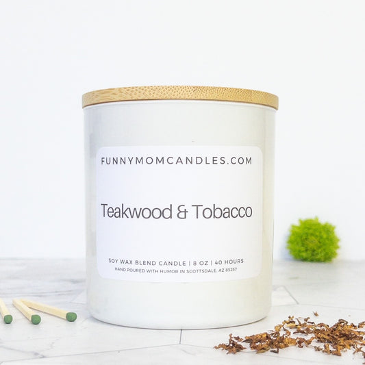 Teakwood & Tobacco - White Jar